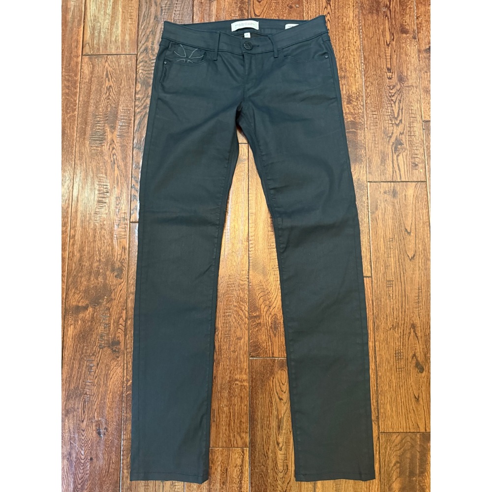 Habitual Adriana Skinny Jeans Women's 25 Black pant stretch Made in USA Y2K